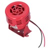BERM Electric Motor Siren Alarm Mini Red Stainless Steel Shell