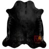 Fortezzaoutlet Cowhide Rug Solid Black | Premium Quality | Large