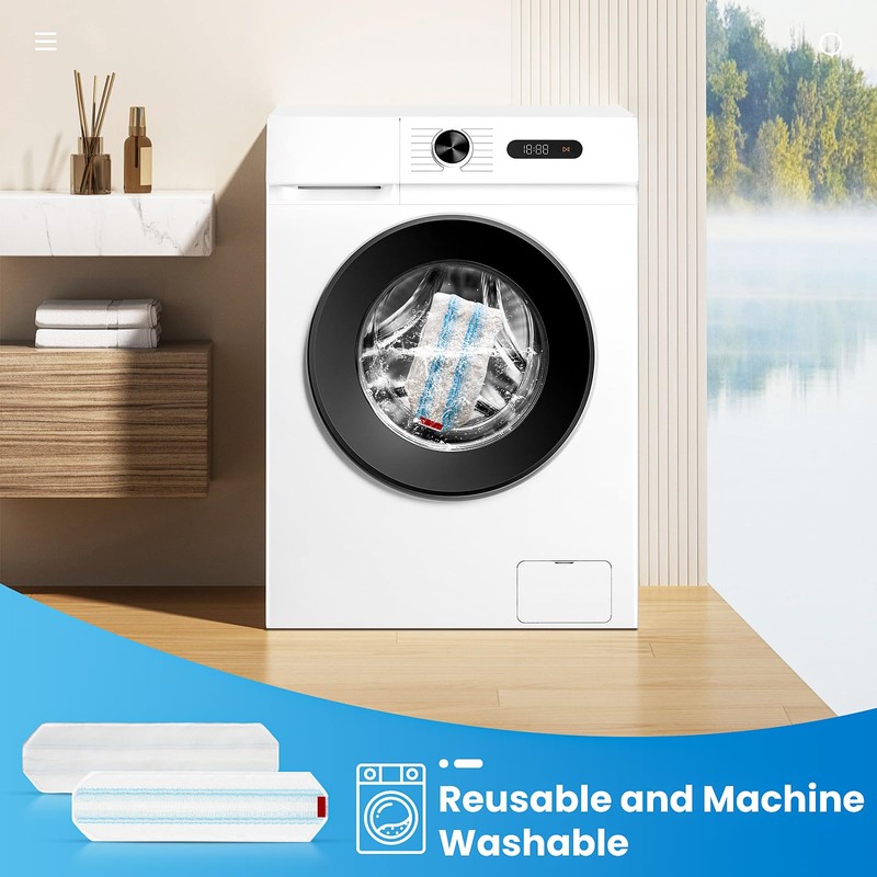 8 Pack Microfiber Mop Pad for O-Cedar H2prO Flat Mop