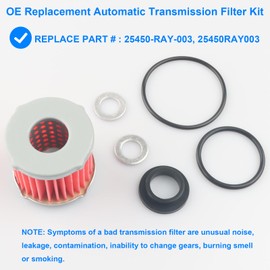 Automatic Transmission Filter Kit, Replace 25450-RAY-003, 25450RAY003 Compatible with Honda Acura V6-2003-2007 Accord, 2005 Pilot, 2005-2006 Odyssey, 2004-2006 TL - Transmission Filter ATF Kit
