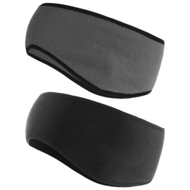 Pack of 2 Sports Headbands, Ear Warmers for Men and Women, Warm Winter Sports Headband for Running, Jogging, Hiking, Yoga, Skiing