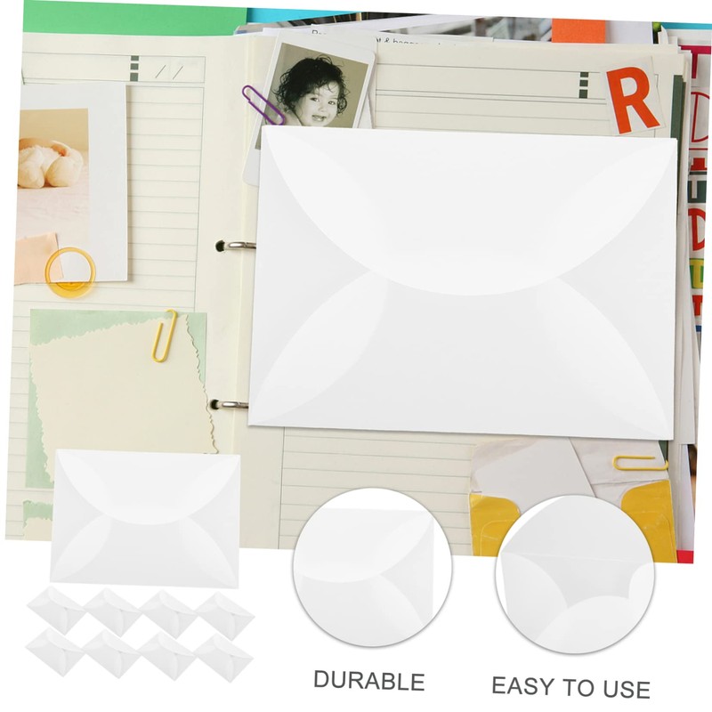 Pack of 10 Envelopes Transparent Envelopes Parchment Envelopes 5 x