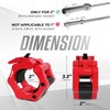 Yes4All 2 Inch Barbell Clamps Pair, Pro Lockjaw Collar Set