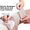 Elastic Bandage Wrap with Self-Closure, 3 Pcs(1x2”, 1x3", 1x4") Compression