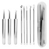 Kzouenzu Pimple Tool Set [8 Pieces], Pimple Squeezing Tool, High-Quality