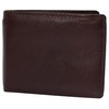 MARSHAL RFID Blocking Men's Bifold Leather Wallet With Double Center