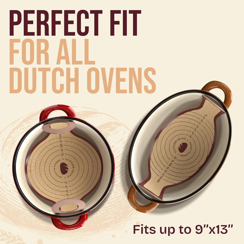 Pro Silicone Bread Sling 2 Pcs - 9in Round &