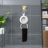 POFET Bathroom Clock Waterproof Shower Clock With Towel Hanging Waterproof