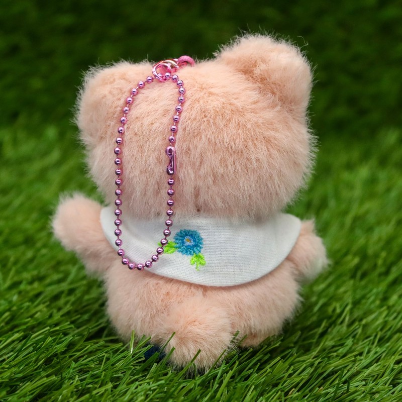 Takeoff Bear Drop Plush Keychain Retro Pastel Bear Cute Embroidered