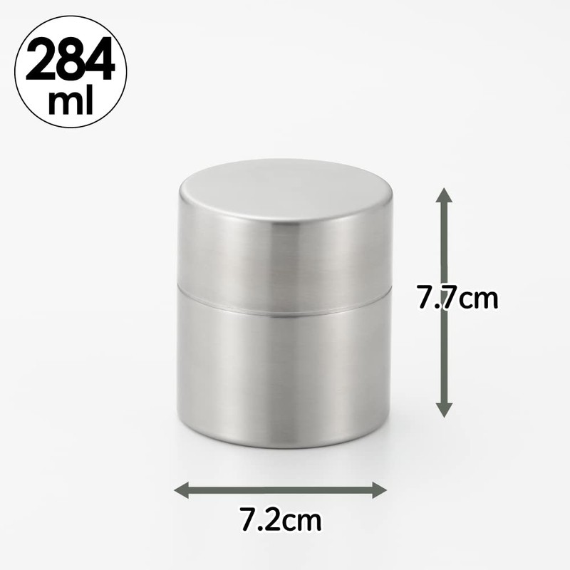 Yoshikawa YJ3103 Stainless Steel Tea Caddy Container, Small, Made in