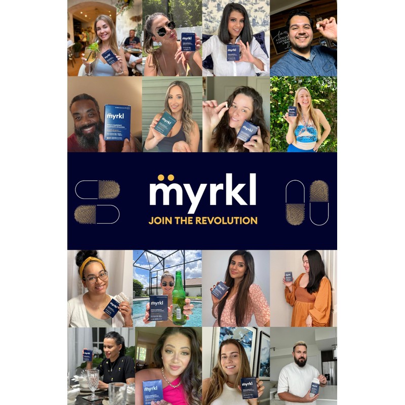 Myrkl Unique Pre-Drinking Supplement for Liver Health Support, Helps Morning