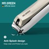 MR.GREEN Nail Clippers Anti Splash Fingernail Cutter Stainless Steel Manicure