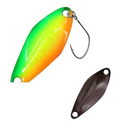 FTM Spoon Tremo 2.9 cm - Trout Blinker for Ultra Light Fishing for Trout, Trout Bait for Spin Fishing, Spinner Bait, Blinker, Colour: Rainbow/Brown, Weight: 2, 3 g