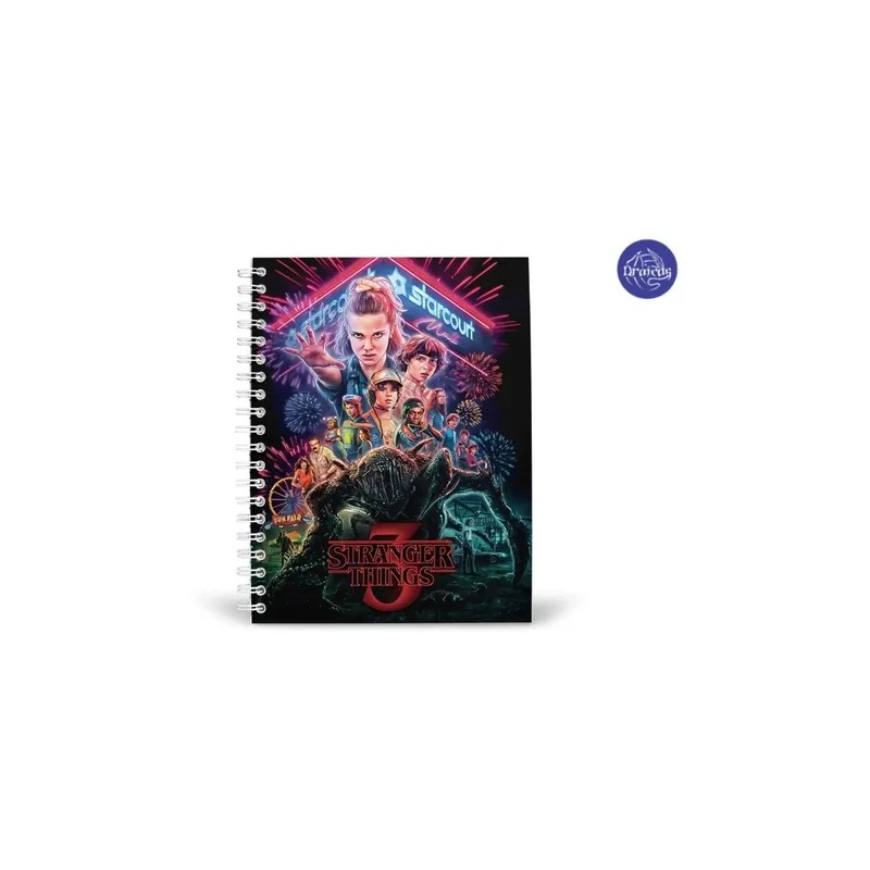 Stranger Things Libreta Cuaderno Profesional Pasta Dura Lp