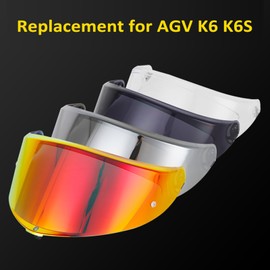 Mulcort Helmet Visor Replacement for AGV K6 K6S Full Face Helmet Shield Motorcycle Helmet Lens