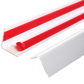 Wall Corner Protector, 2PCS Self Adhesive Corner Guards for Walls Edge Protector, 1.57''W PVC Wall Corner Stairs Baby Guard Edge Protector (35.5 in)