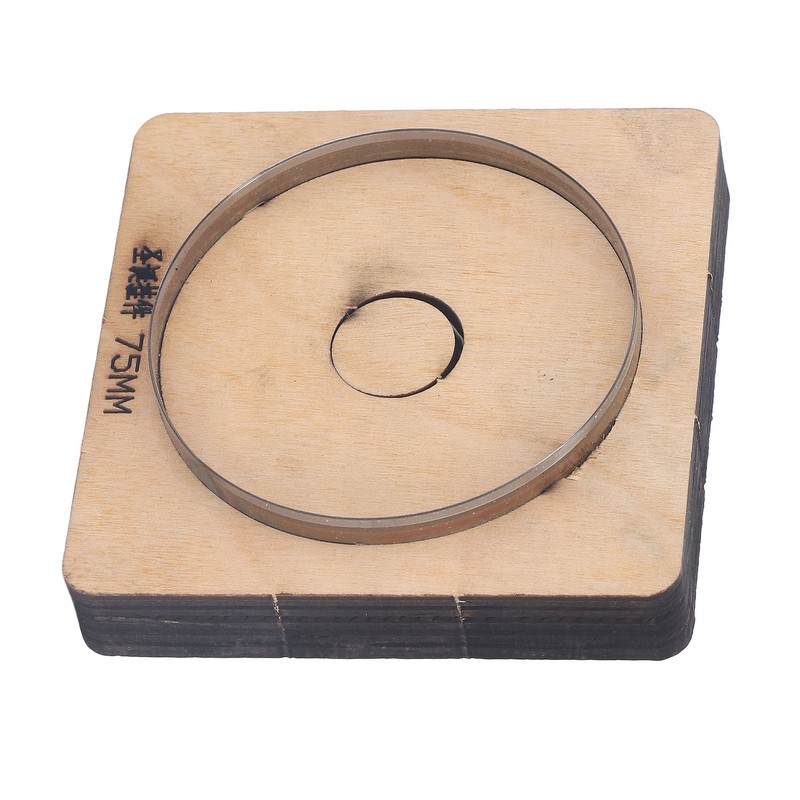 Leather Cutting Die 75mm Dia Round Shaped Manual Punching Molds