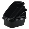 Knifefish 12 Quart Plastic Wash Basin Dish Pan Tub, 4