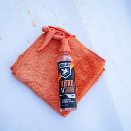 AllGuard NITRO V7 Spray - 7H Ceramic Coating Spray with Proprietary XiO2™ Formula Creates Tri-Molecular Bond - 1+ Year of Hydrophobic, Self Cleaning Protection & High-Gloss Shine - Easy Application