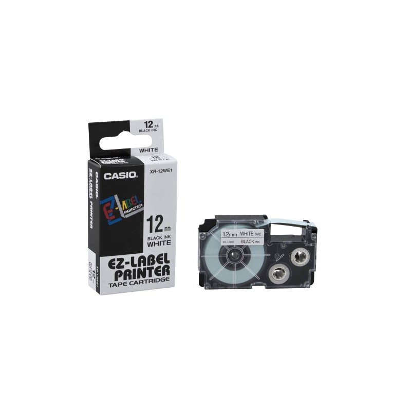 Casio XR-12WES Label Printer Tape - Label Printer Tapes (1