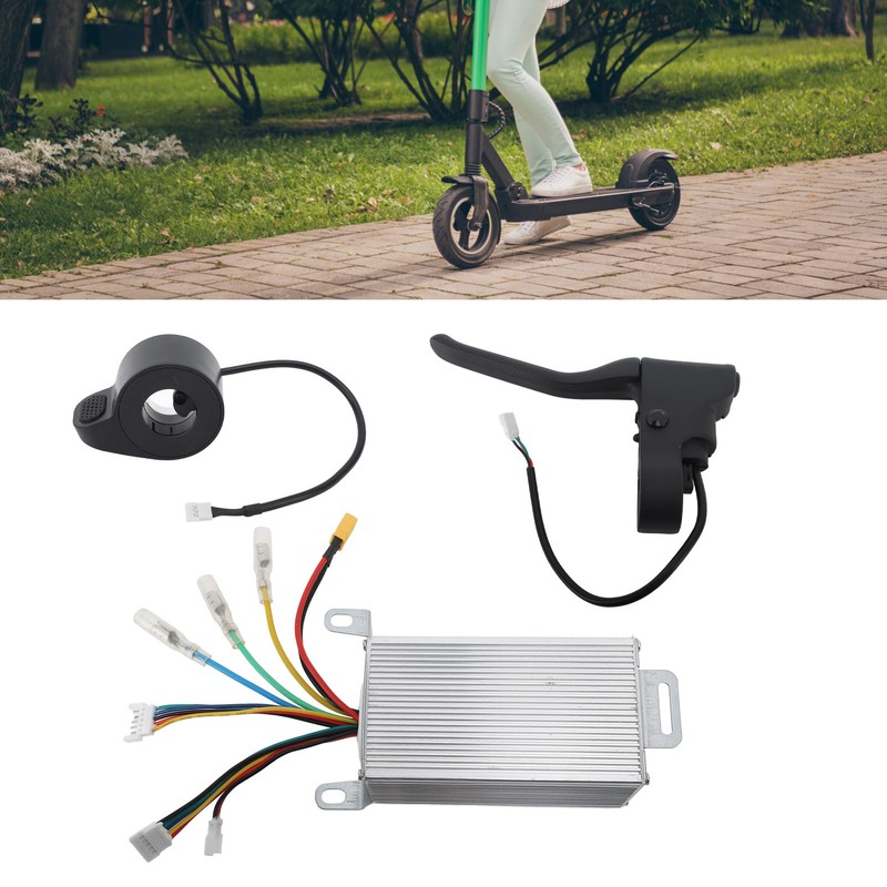 36V 350W Electric Scooter Controller Dashboard Display Thumb Throttle Brake