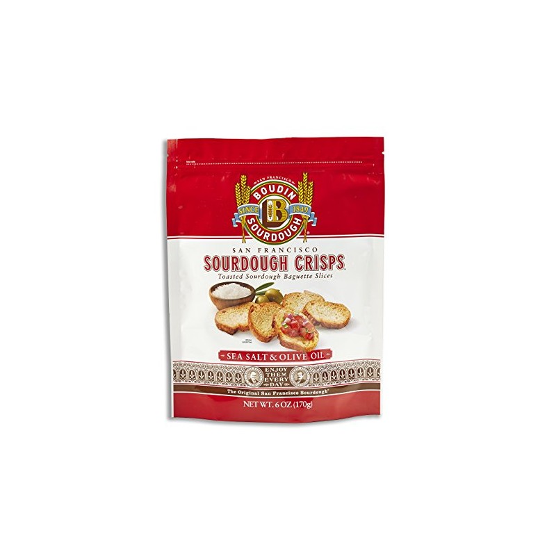 San Francisco Boudin Bakery Sourdough Crisps-Sea Salt & Olive