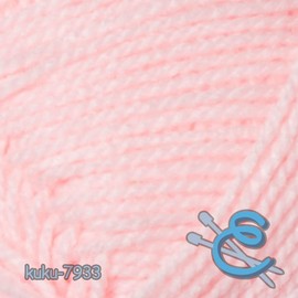 Kuku 100 [100grs] by TAMM - Soft Yarn for Baby Clothes and Warm Blankets - Color Pink 7933
