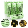 Henreepow 2/3AAA Solar Battery, 2/3AAA 400mAh Rechargeable Battery, 2/3AAA 1.2V