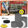 KONGMING Sandpaper 50 mm Velcro Pack of 100 Grit 3000