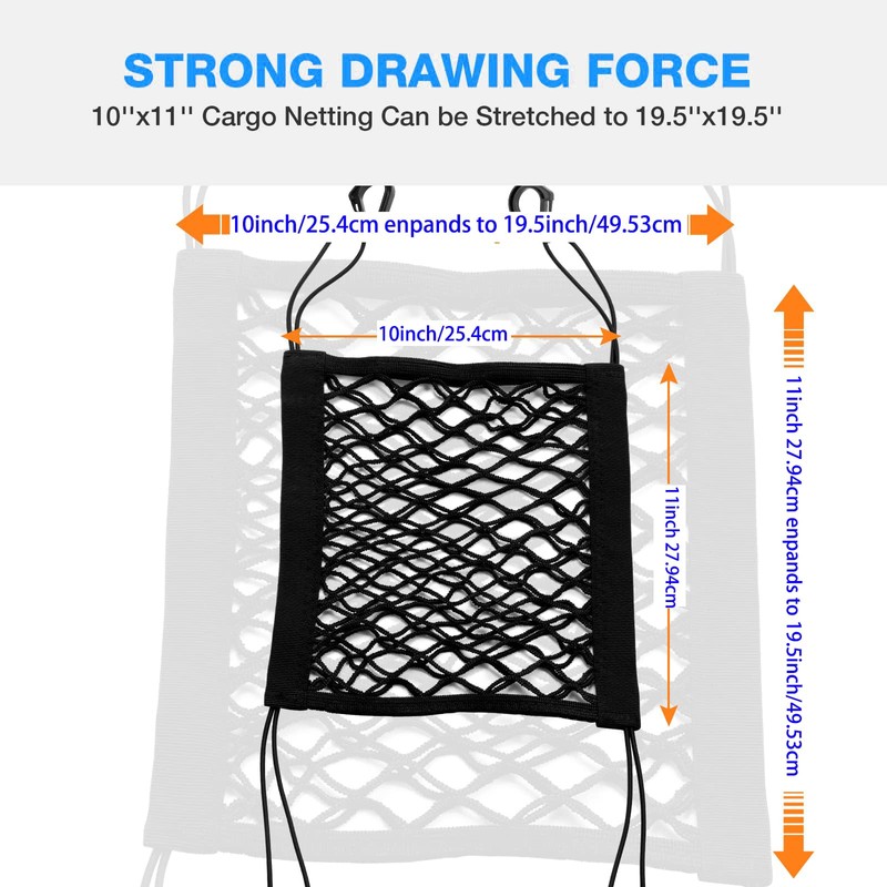Unifizz Motorcycle Cargo Net,High Elastic Double Layer Motorcycle Net for