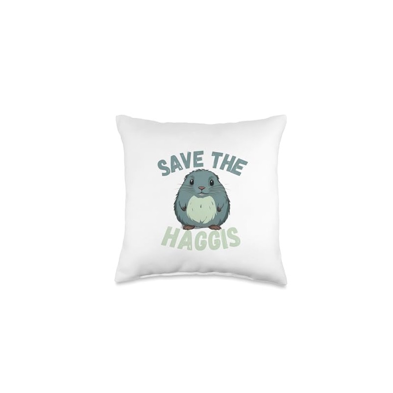 Save the haggis Scottish humour 3 Throw Pillow