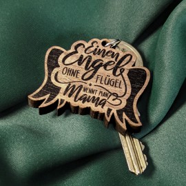 Muttertagsgeschenke für Mama - Engel ohne Flügel Schlüsselanhänger aus Holz, Glücksbringer, Mutter Geschenke, Geschenk für Mama, Mutter Geschenk, Geschenk für Mamas, Geschenke für Frauen