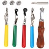 5Pcs Leather OverStitch Marking Wheel Handcrafted Scribe Point Make Tool
