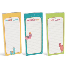 Inkdotpot Pack of 3 Magnetic Fridge To,Do List Notepads- Magnetic Memo Pads For Refrigerator- (50 Sheets Each)