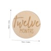 Kisangel 12 pcs Double Sided Round Monthly Milestone Markers Growth