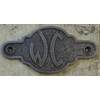 Bowley & Jackson French cast metal WC toilet door sign