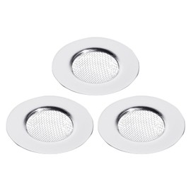 3 Pieces Sink Strainer, Drain Filter, Kitchen Sink Drain Filter, Stainless Steel Filter, Suitable for Kitchen and Bathroom Etc. (Diameter 7.6cm).