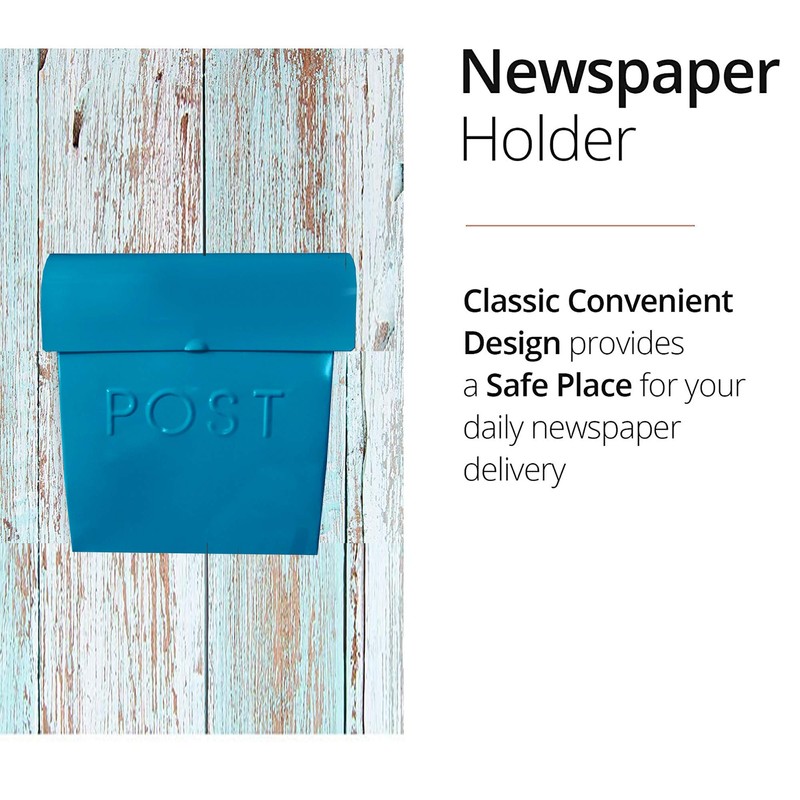 NACH Euro Series Modern Mailbox, Decorative Mail Holder, Wall Mount