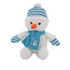 Bonhomme de neige Bleu 42 cm, supersüss Père Noël avec