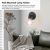 Wall Mounted Lamp Holder 180 Degrees Adjustable Metal Wall Lamp