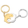 BAMAY Easter Stainless Steel Couple Rabbit Keyring Valentine's Day Rabbit