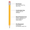 50 Pack HB Pencils – Yellow Wood Pencils with Erasers