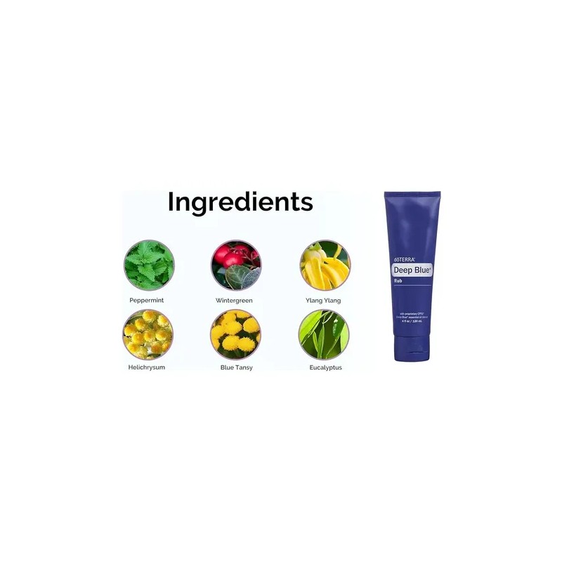 Crema Deep Blue Rub Doterra 120 Ml Con Aroma Mentolado