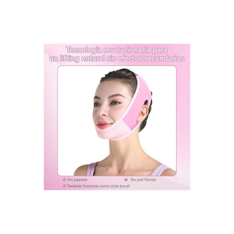 Faja Papada Facial Lifting,Adecuado Para Papada Con Función De Vendaje