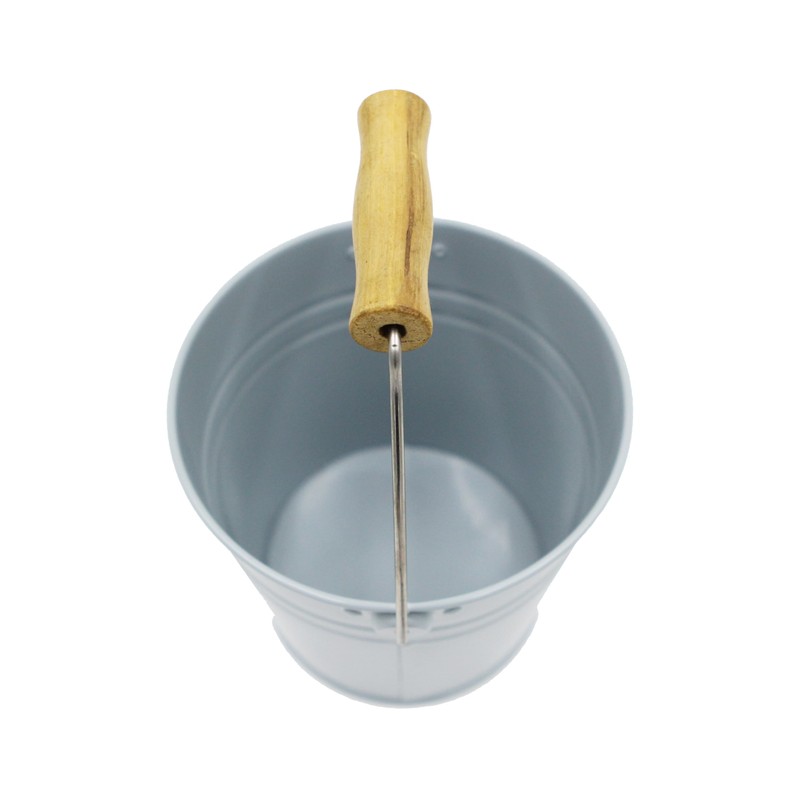 Small Metal Bucket/Pail Montessori Practical Life Material (Blue Ash)
