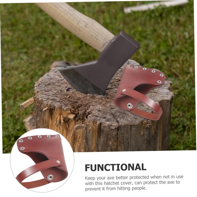 TEHAUX Camping Hatchet Axe Protector Durable Leather Cover for Outdoor