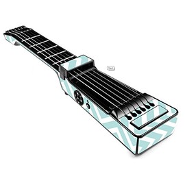 MightySkins Skin Compatible with Jamstik+ Portable SmartGuitar - Aqua Chevron | Protective, Durable, and Unique Vinyl Decal wrap Cover | Easy to Apply, Remove, and Change Styles | Made in The USA
