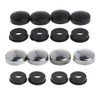 ABS Chrome License Plate Frame Screw Nut Cap + Bolt Cover Set of 8 Pieces for Car Truck 3xUSB / ABS 크롬 번호판 프레임 나사 너트 캡 + 볼트 커버 세트 8 개 자동차 트럭 3xusb 용