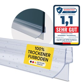 Shower Seal PVC Replacement Seal Shower Cubicle Bathroom Type 6 200 cm Glass Thickness 6 mm