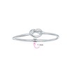 Modern Dainty Delicate Stackable Thin Band Love Knot 925 Sterling